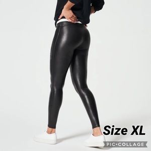 SPANX | Faux Leather Leggings| Size XL